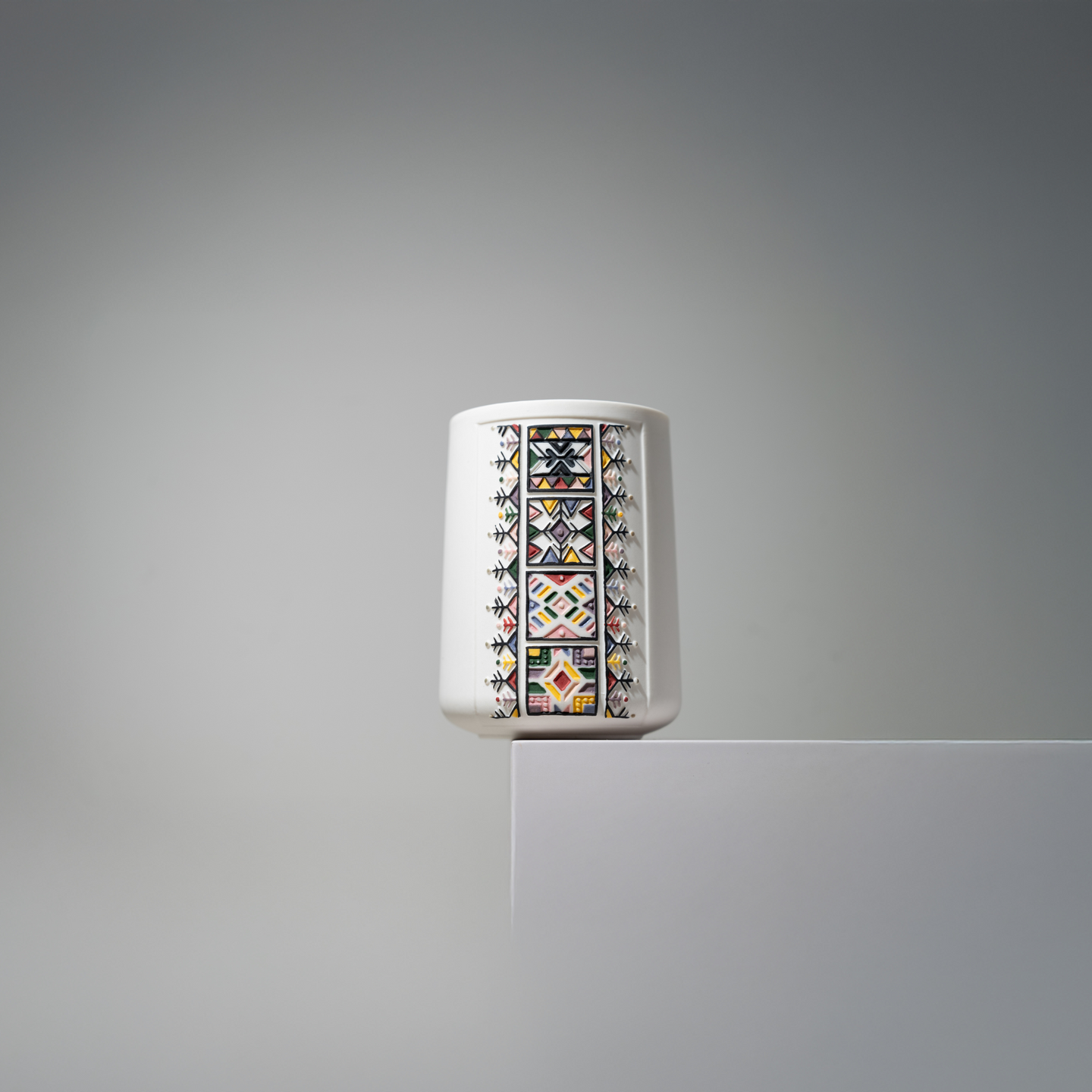 HERFAH - Asir Wildflowers Hand-carved & Hand-painted Porcelain Art Piece